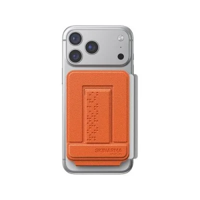 Skinarma magnetic foldable tripod with cardholder axis _ Orange
